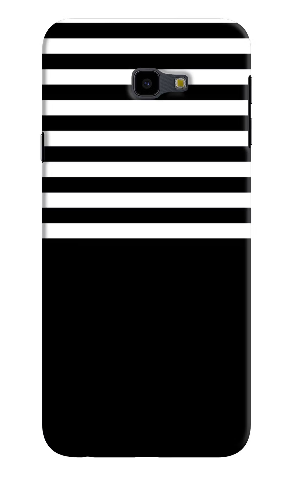 Black and White Print Samsung J4 Plus Hard Case Back Cover by Casekaro