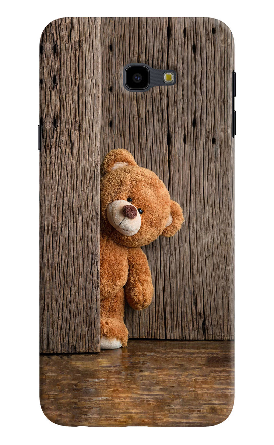 Teddy Wooden Samsung J4 Plus Back Cover, Hard case
