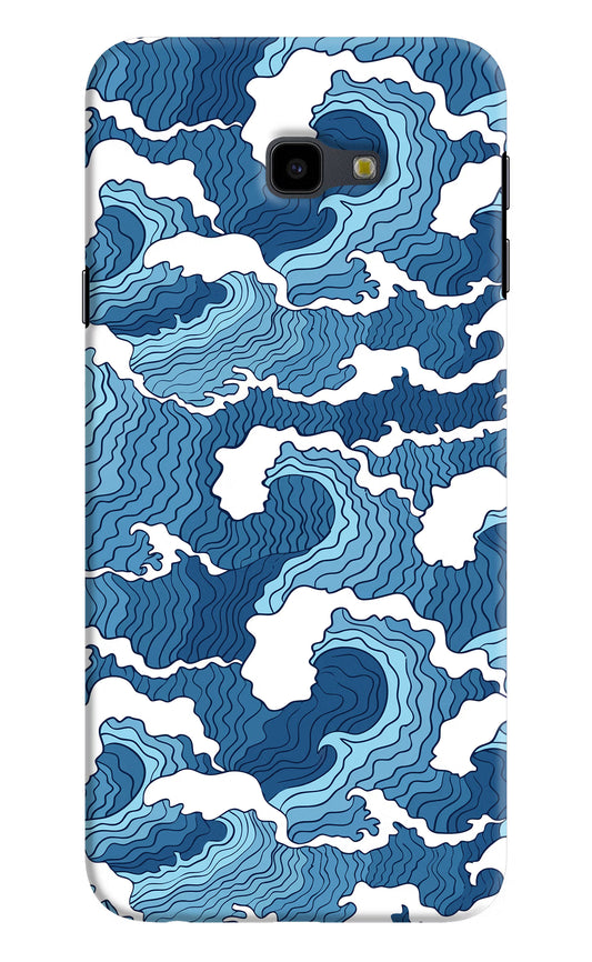 Blue Waves Samsung J4 Plus Hard Case Back Cover by Casekaro