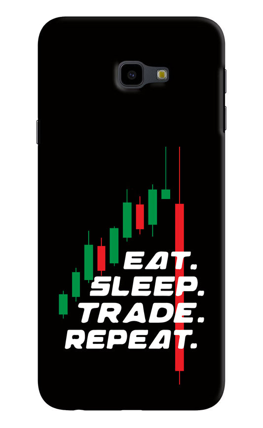 Eat Sleep Trade Repeat Samsung J4 Plus Hard Case Back Cover by Casekaro