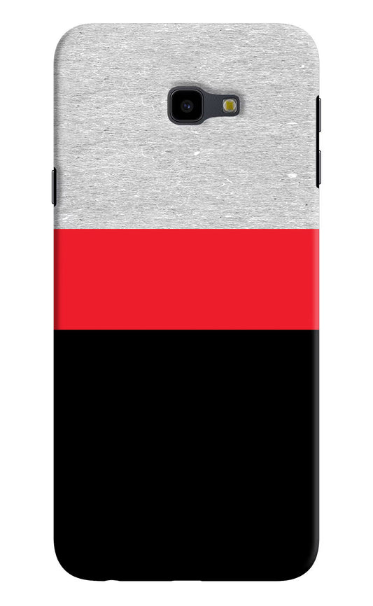 Tri Color Pattern Samsung J4 Plus Hard Case Back Cover by Casekaro