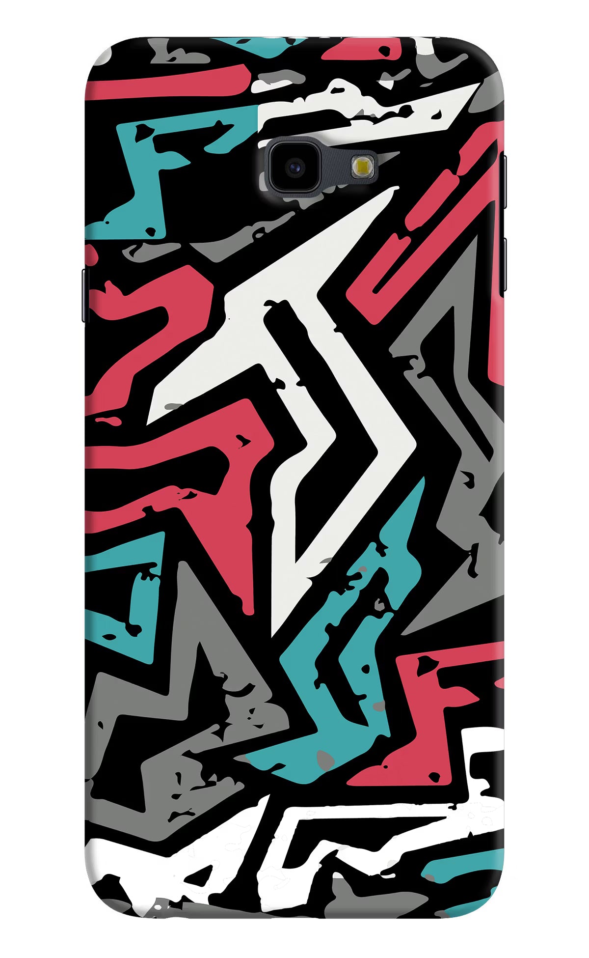 Geometric Graffiti Samsung J4 Plus Hard Case Back Cover by Casekaro