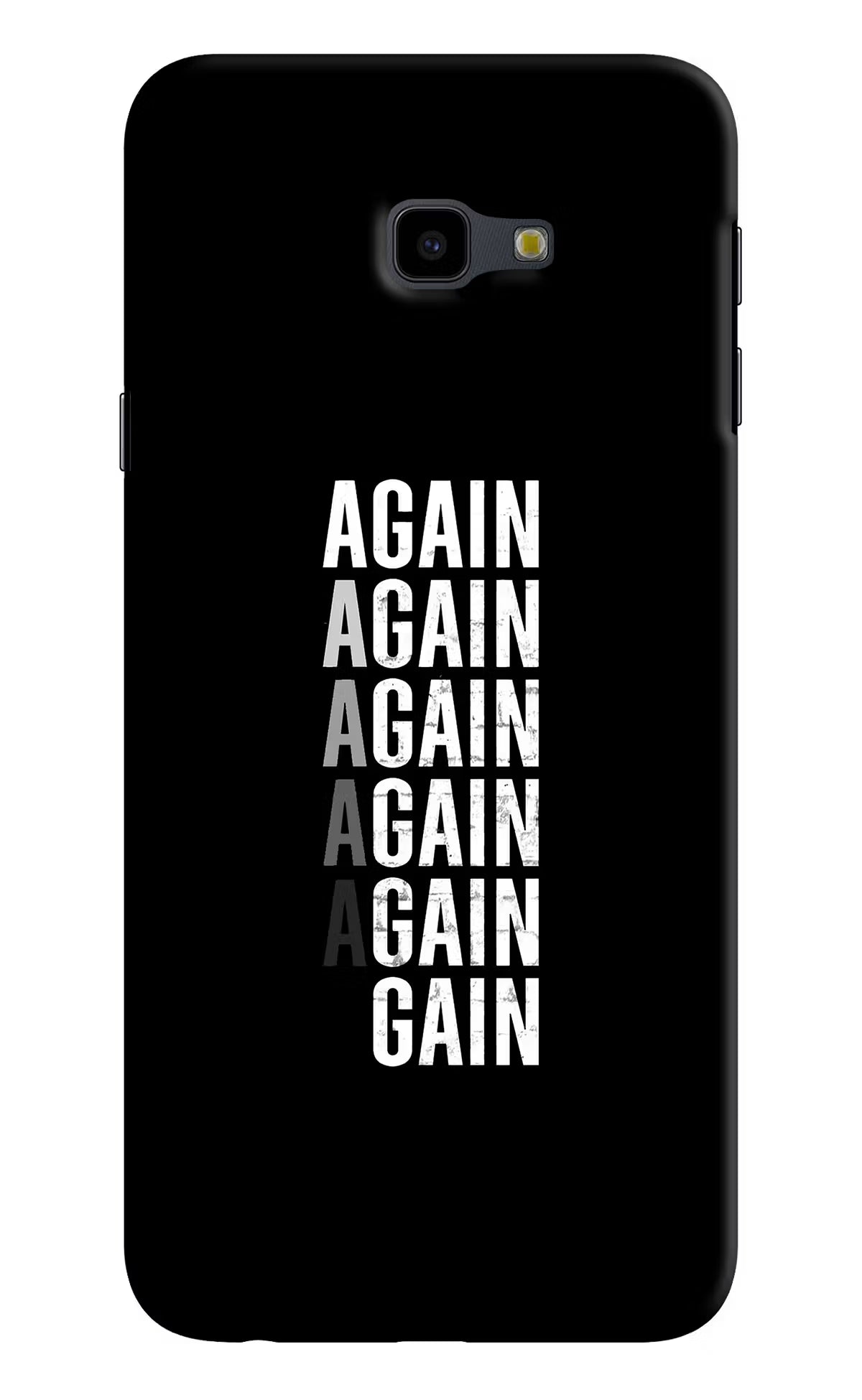 Again Again Gain Samsung J4 Plus Hard Case Back Cover by Casekaro