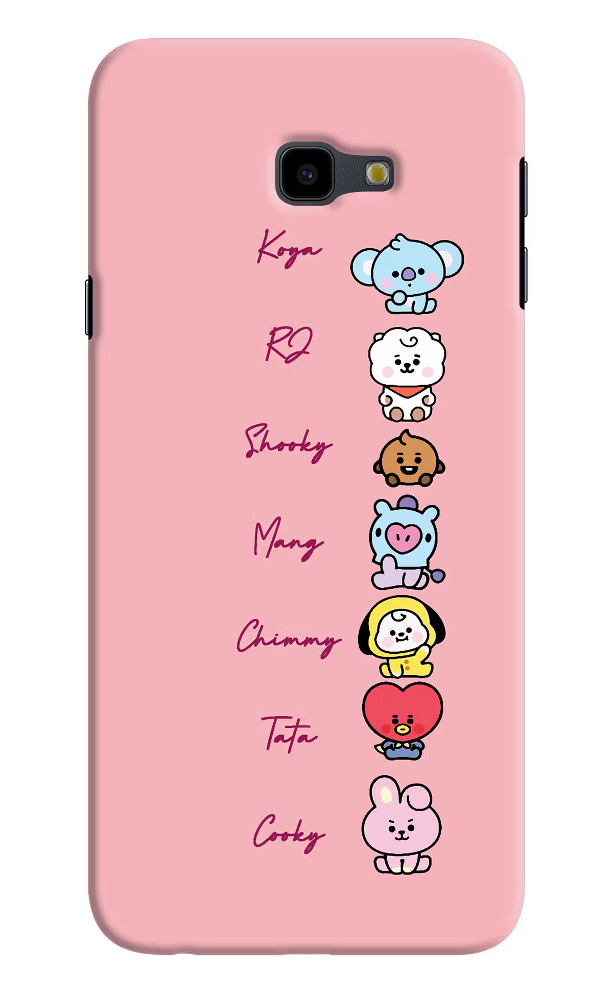 BTS names Samsung J4 Plus Hard Case Back Cover by Casekaro