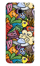 Veggie Doodle Samsung J4 Plus Hard Case Back Cover by Casekaro