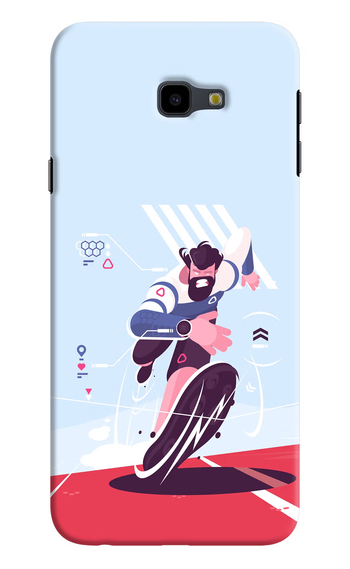 Run Pro Samsung J4 Plus Hard Case Back Cover by Casekaro