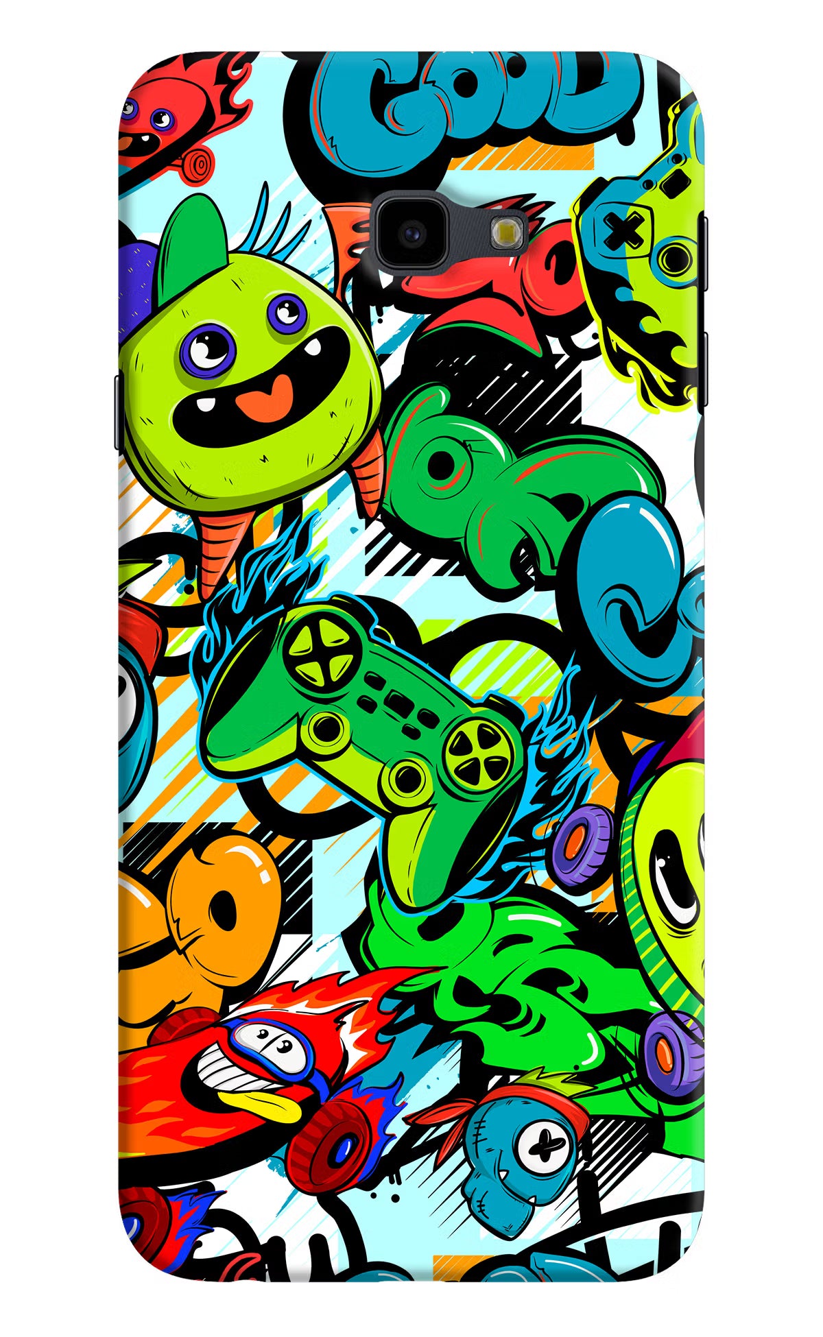 Game Doodle Samsung J4 Plus Hard Case Back Cover by Casekaro