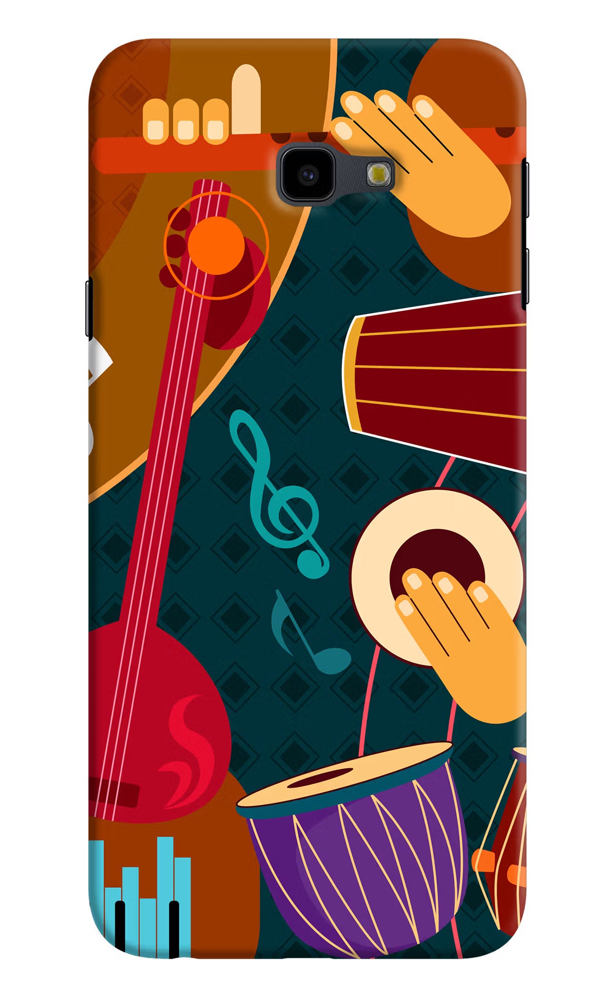 Music Instrument Samsung J4 Plus Hard Case Back Cover by Casekaro