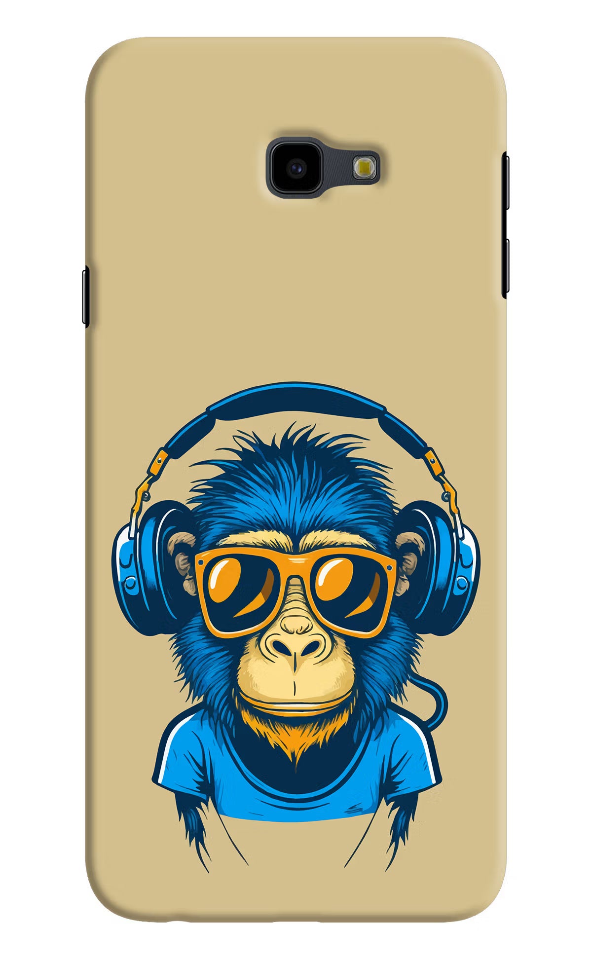 Monkey Headphone Samsung J4 Plus Hard Case Back Cover by Casekaro