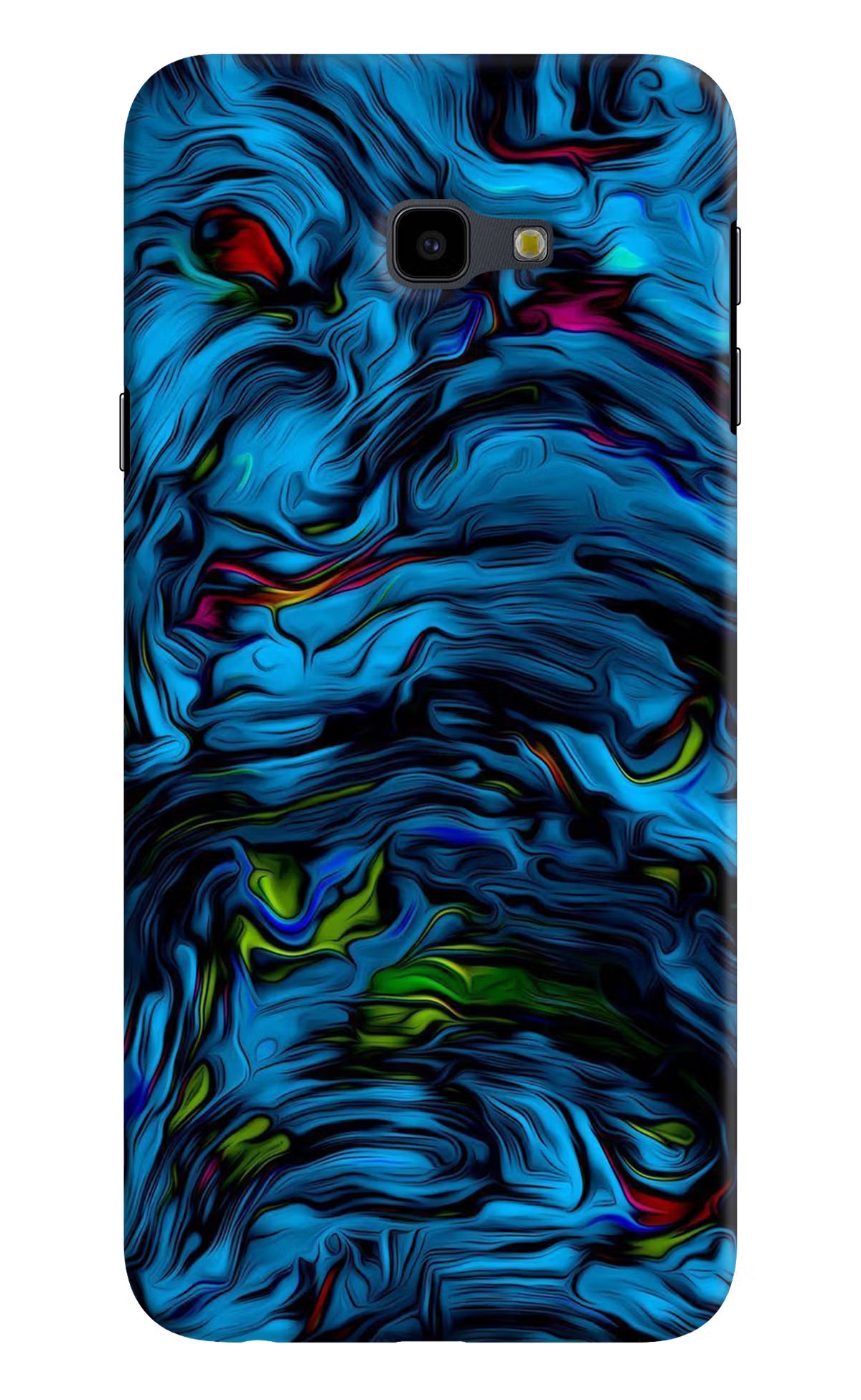 Dark Blue Abstract Samsung J4 Plus Hard Case Back Cover by Casekaro