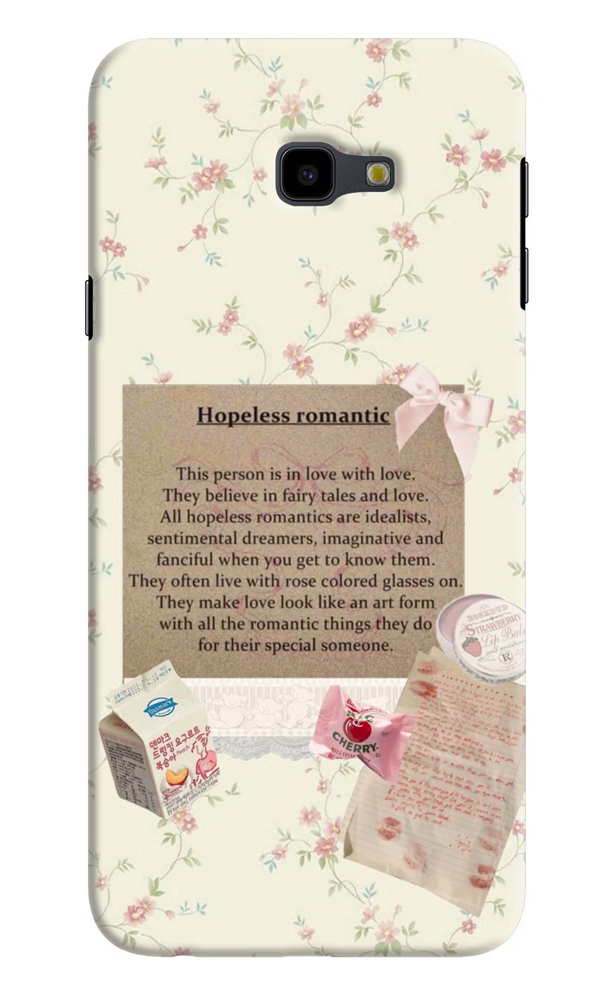 Hopeless Romantic Samsung J4 Plus Hard Case Back Cover by Casekaro