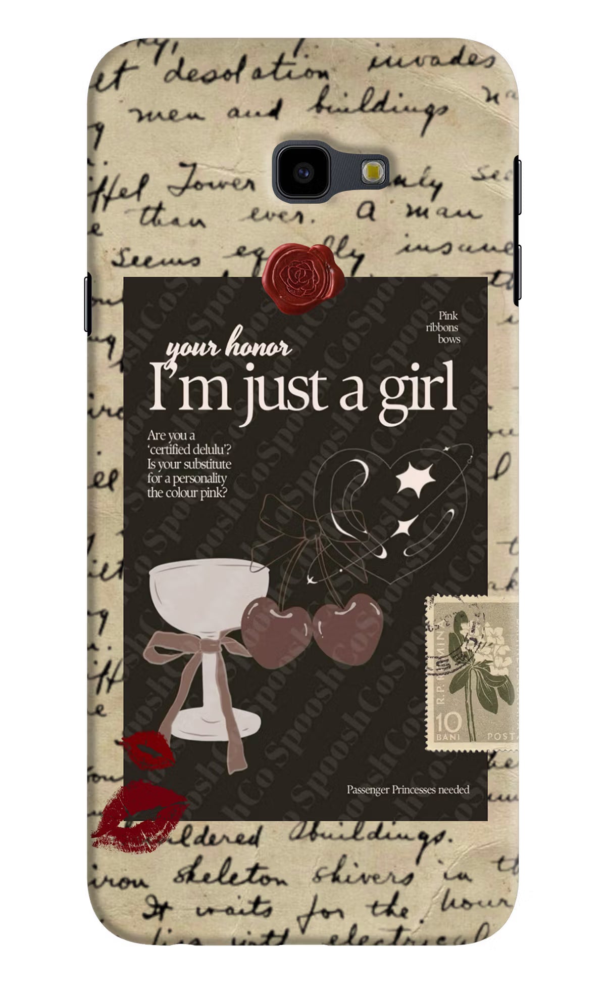 I am just a girl Samsung J4 Plus Hard Case Back Cover by Casekaro