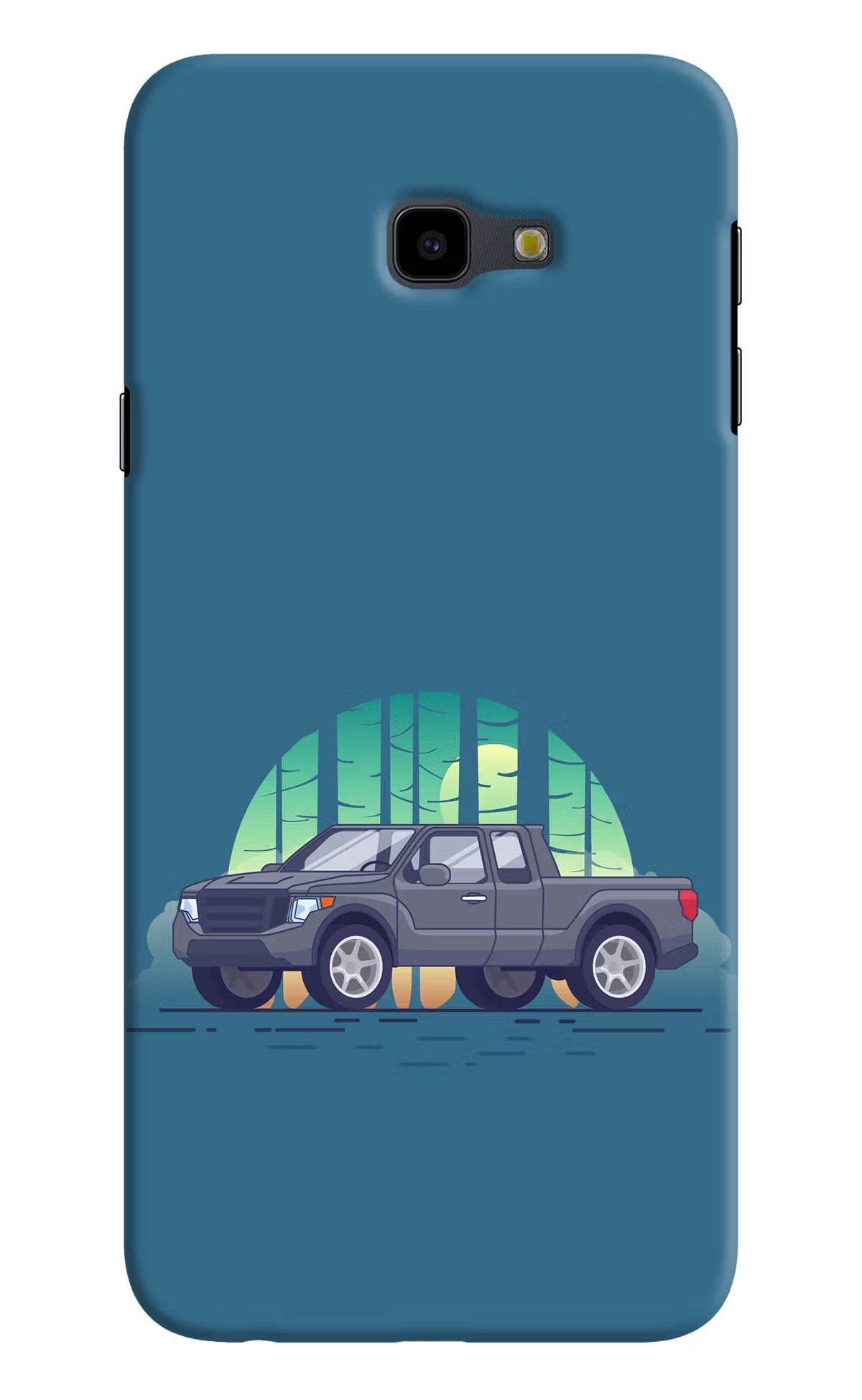 Retro Garage Vibe Samsung J4 Plus Hard Case Back Cover by Casekaro