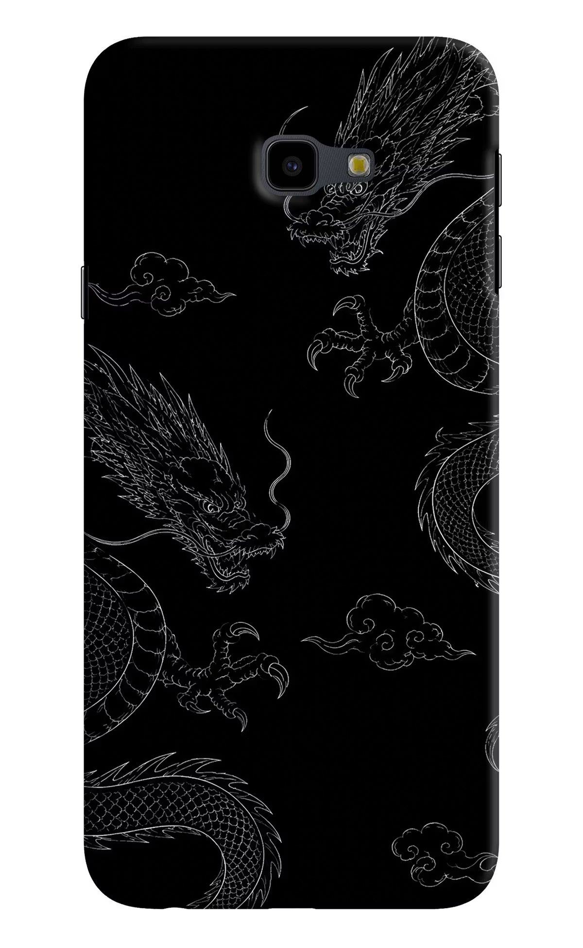 Twin Dragons Samsung J4 Plus Hard Case Back Cover by Casekaro