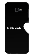 This World Samsung J4 Plus Hard Case Back Cover by Casekaro
