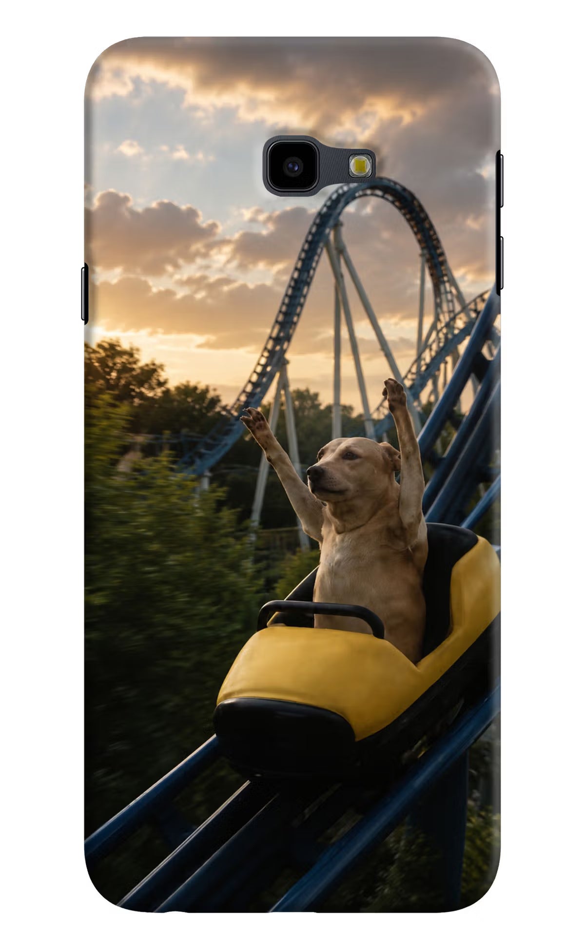 Rollercoaster Dog Samsung J4 Plus Back Cover