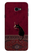 Midnight Cat Samsung J4 Plus Hard Case Back Cover by Casekaro