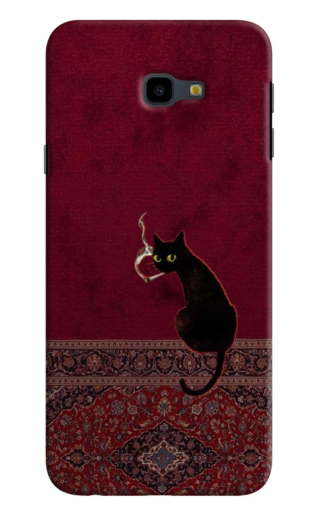 Midnight Cat Samsung J4 Plus Hard Case Back Cover by Casekaro
