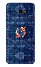 Koi Blue Samsung J4 Plus Hard Case Back Cover by Casekaro