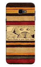 Vinyl Stripes Samsung J4 Plus Hard Case Back Cover by Casekaro