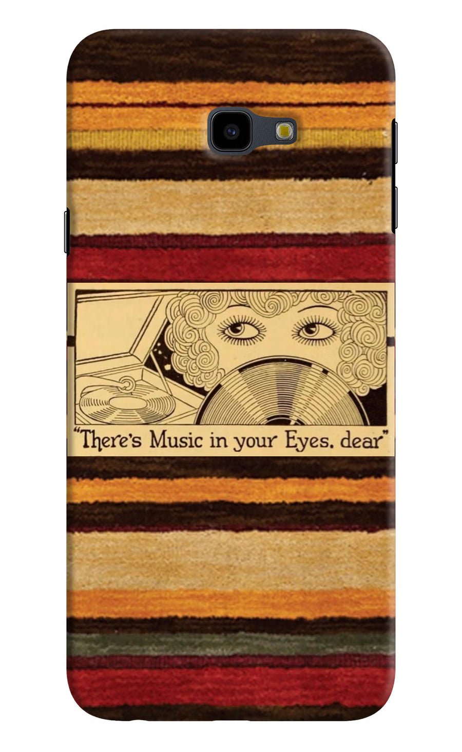 Vinyl Stripes Samsung J4 Plus Back Cover, Hard case