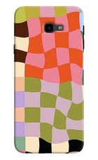Wavy Grid Samsung J4 Plus Hard Case Back Cover by Casekaro