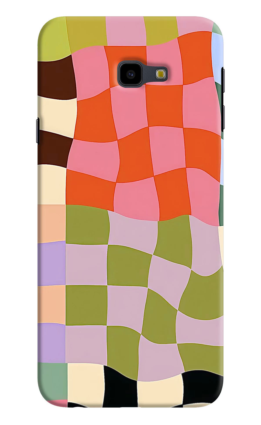 Wavy Grid Samsung J4 Plus Back Cover, Hard case