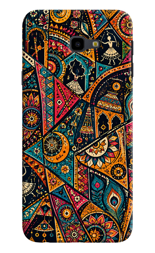 Folk Print Samsung J4 Plus Hard Case Back Cover by Casekaro