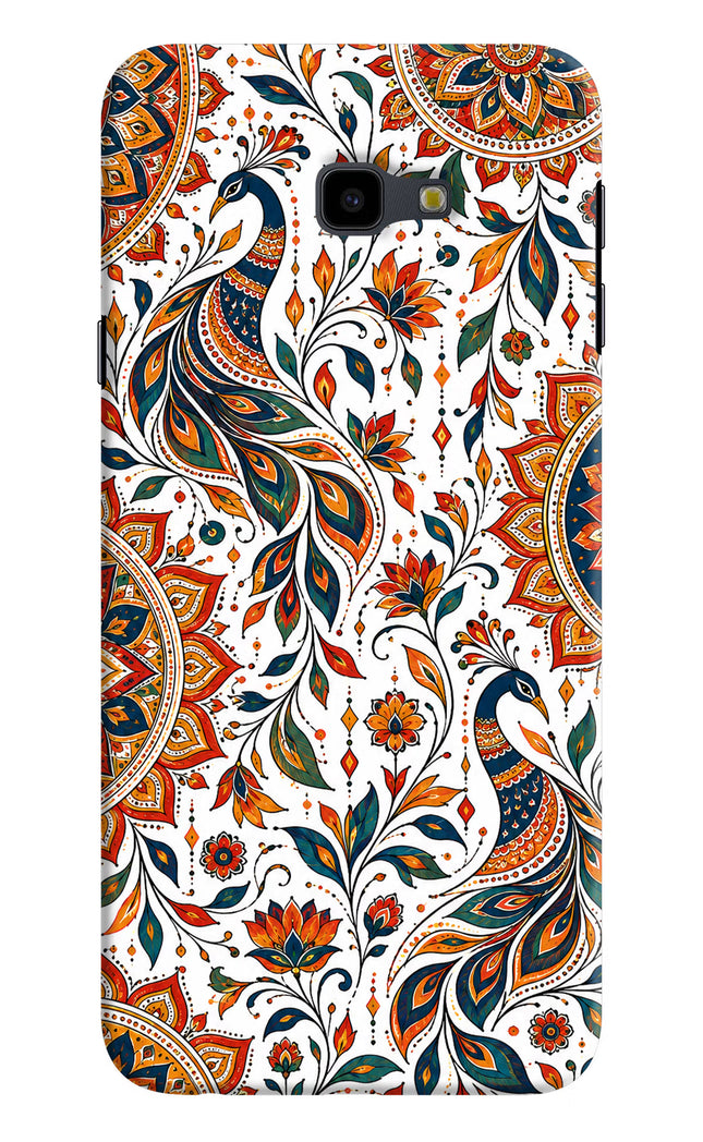 White Mayura Samsung J4 Plus Hard Case Back Cover by Casekaro