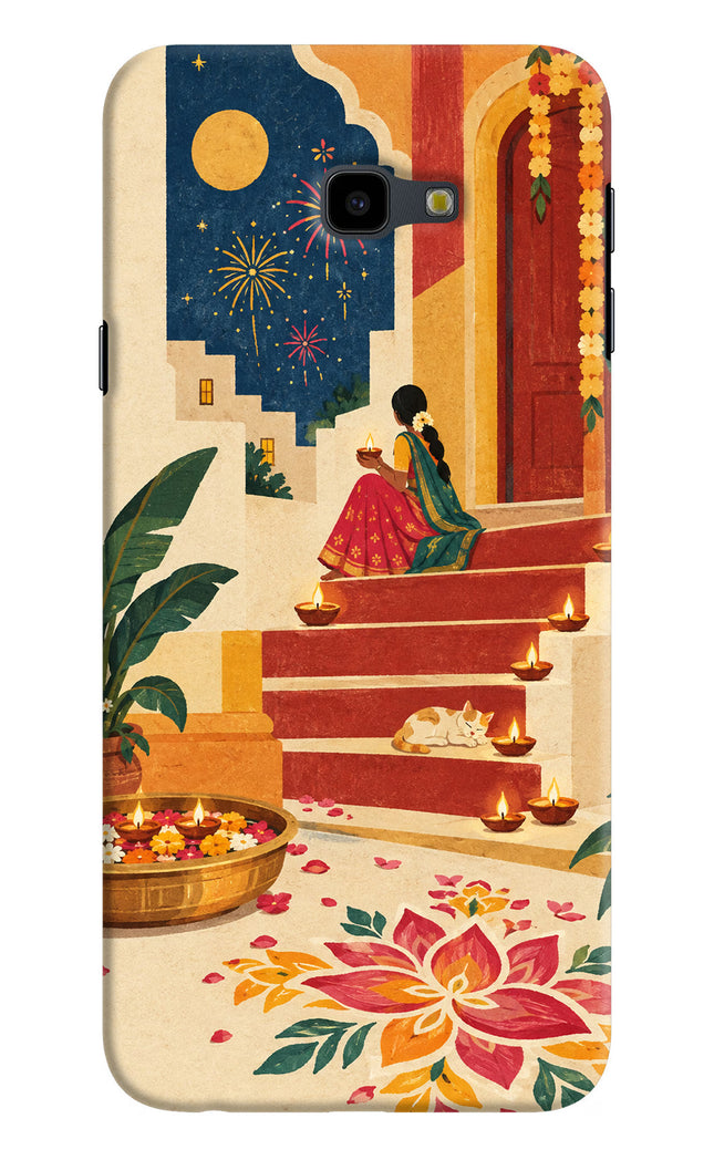 Diwali Rangoli Samsung J4 Plus Hard Case Back Cover by Casekaro
