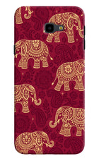 Maroon Elephant Samsung J4 Plus Hard Case Back Cover by Casekaro