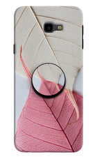 White Pink Leaf Samsung J4 Plus Pop Case by Casekaro