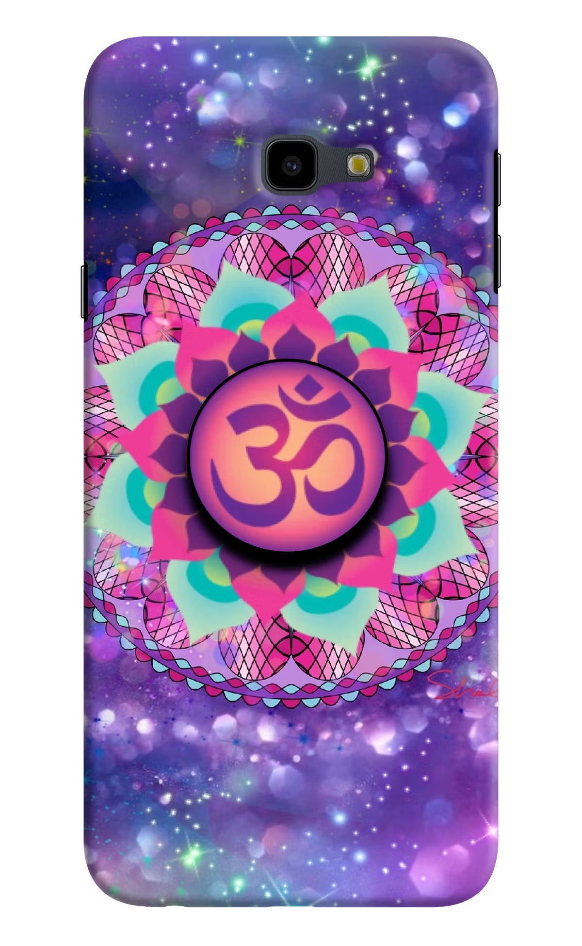 Om Purple Samsung J4 Plus Pop Case by Casekaro