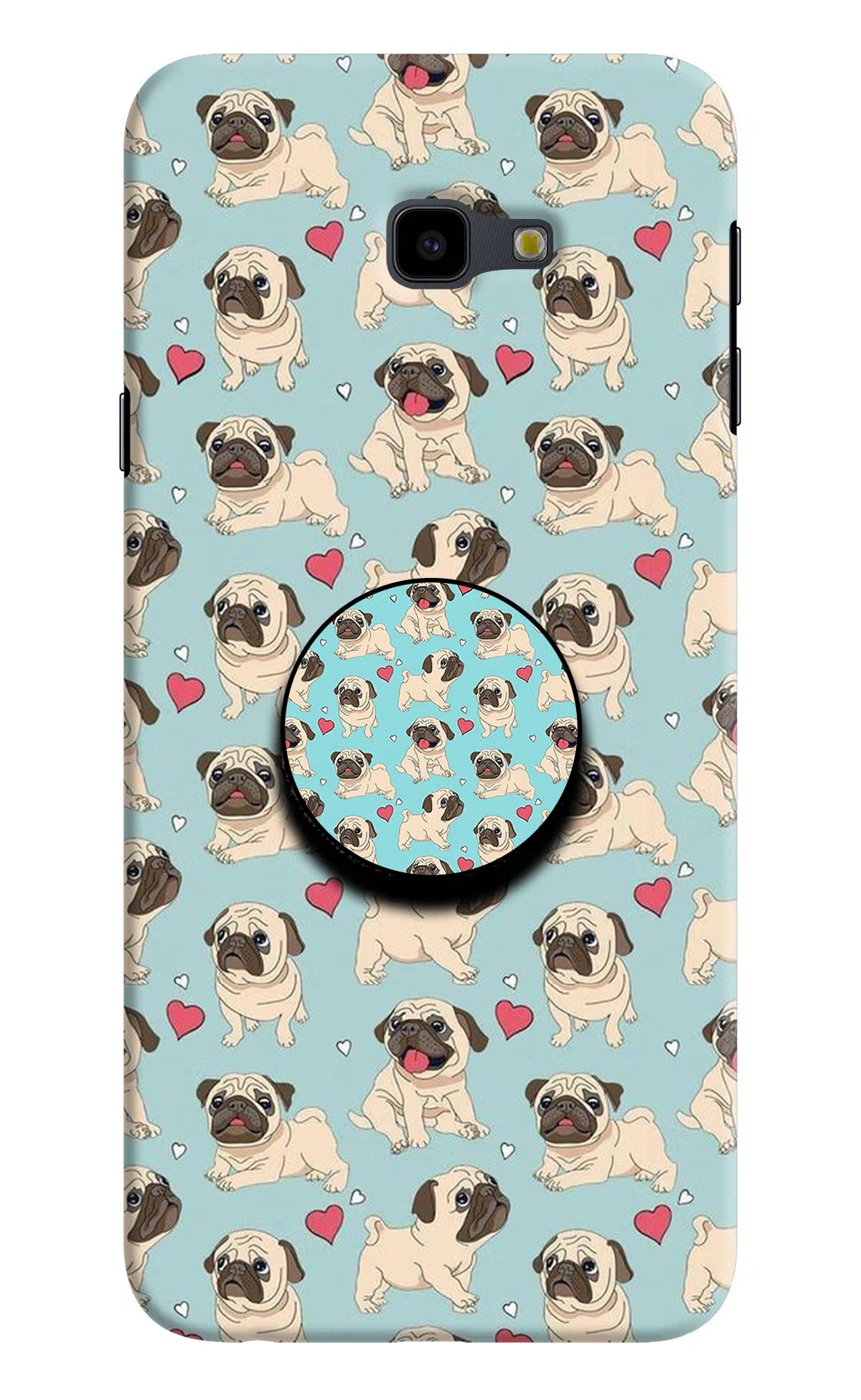 Pug Dog Samsung J4 Plus Pop Case by Casekaro