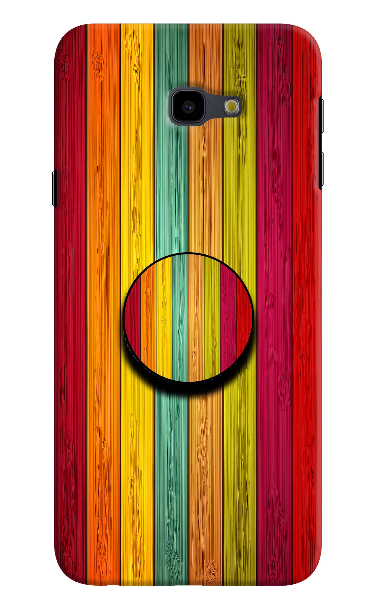 Multicolor Wooden Samsung J4 Plus Pop Case by Casekaro