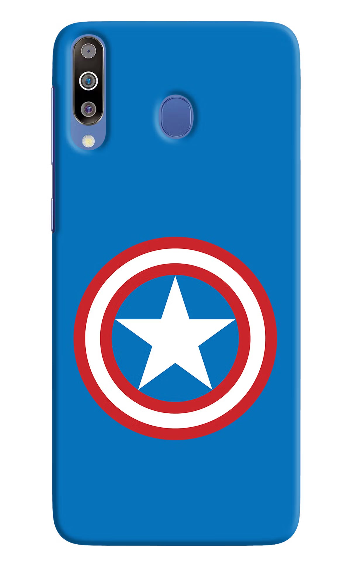 Captain America Logo Samsung M30/A40s Hard Case Back Cover by Casekaro