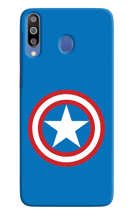 Captain America Logo Samsung M30/A40s Hard Case Back Cover by Casekaro