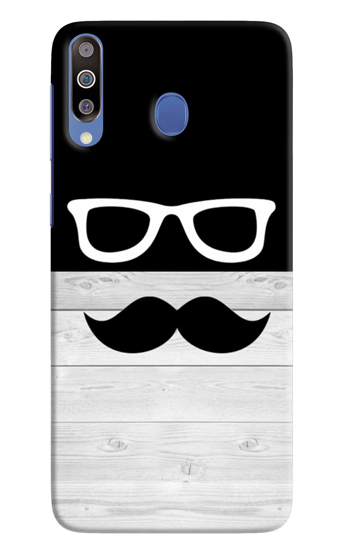 Mustache Samsung M30/A40s Hard Case Back Cover by Casekaro