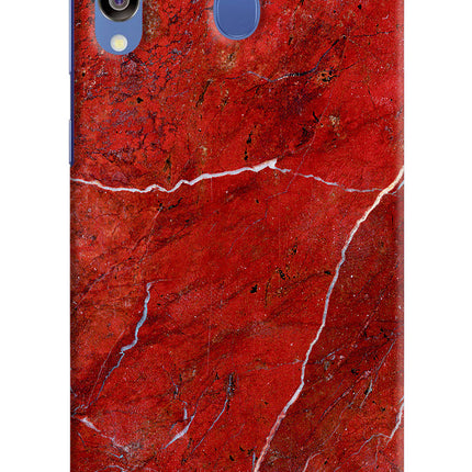 Red Marble Design Samsung M30/A40s Hard Case Back Cover by Casekaro