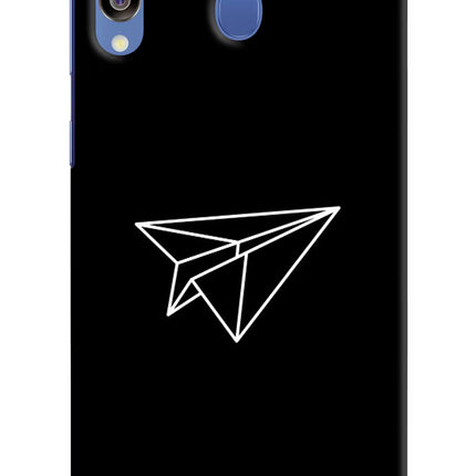 Paper Plane White Samsung M30/A40s Hard Case Back Cover by Casekaro