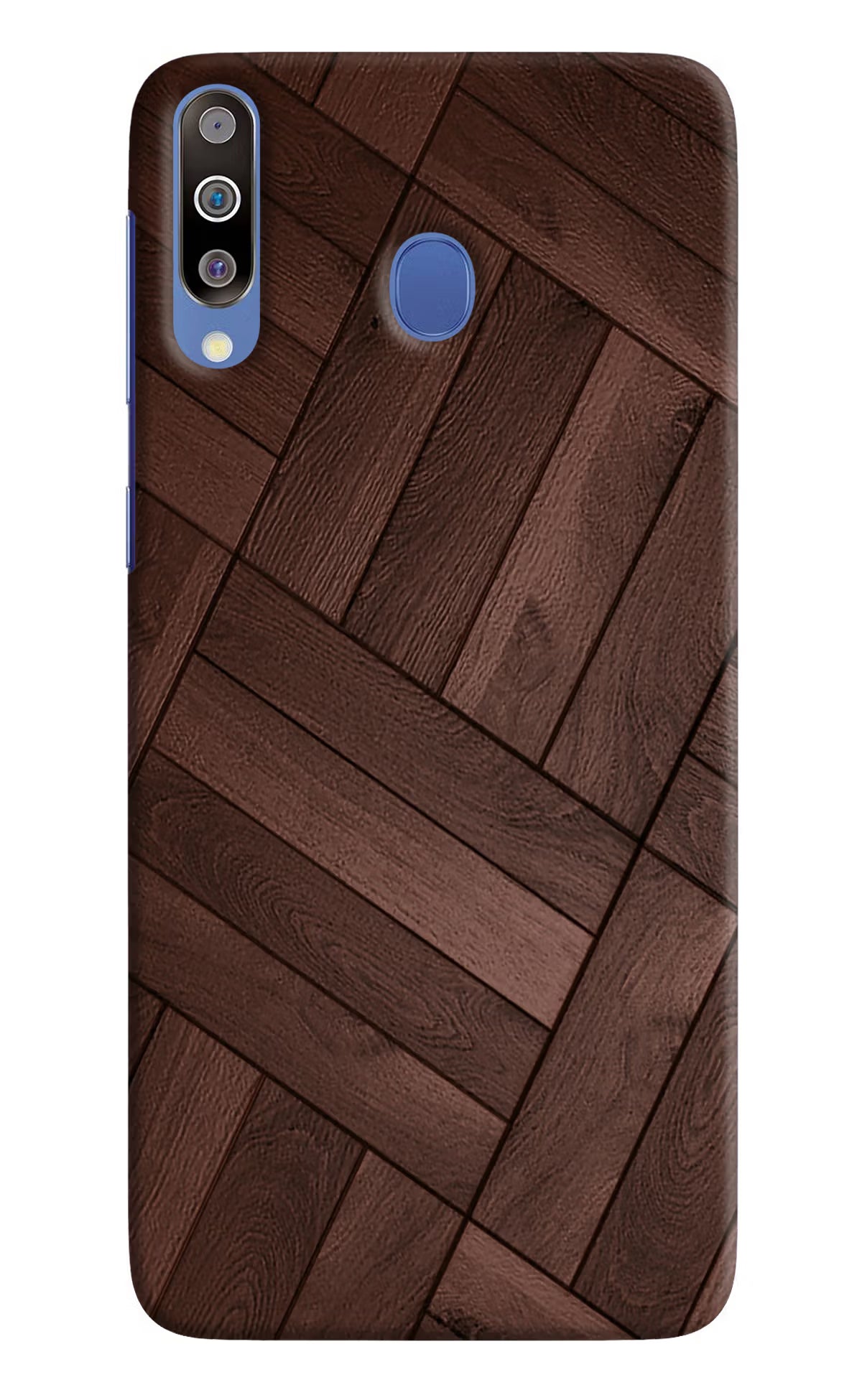 Wooden Texture Design Samsung M30/A40s Hard Case Back Cover by Casekaro
