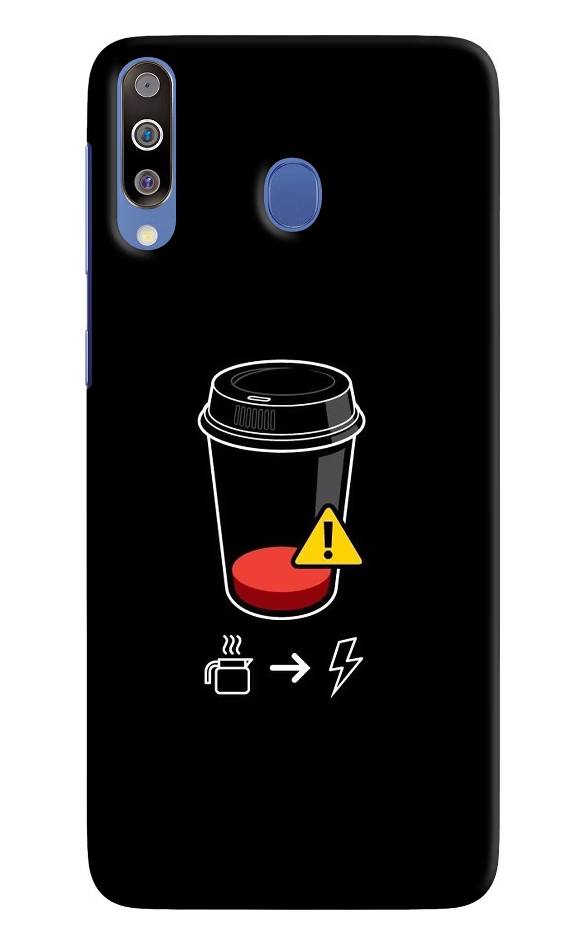 Coffee Samsung M30/A40s Hard Case Back Cover by Casekaro