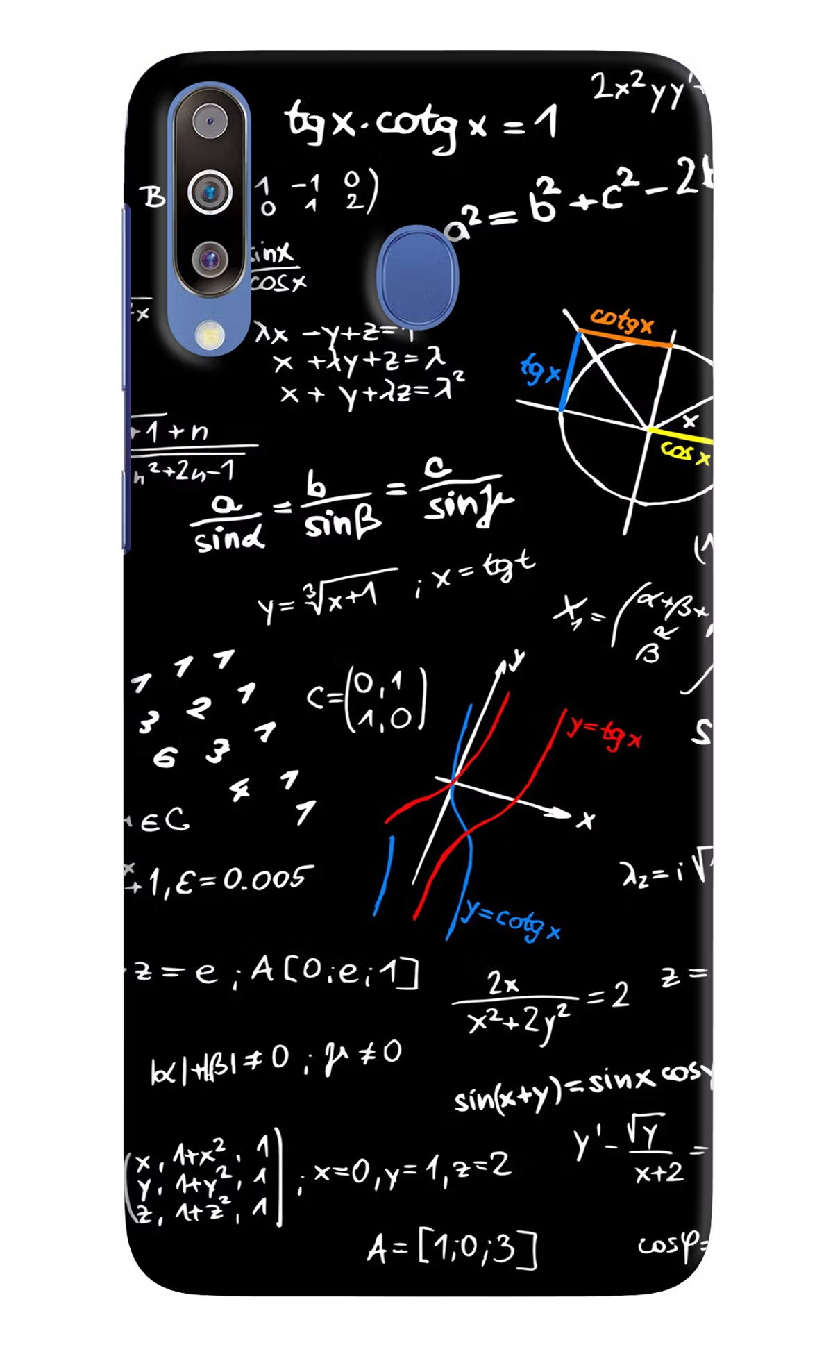 Mathematics Formula Samsung M30/A40s Hard Case Back Cover by Casekaro