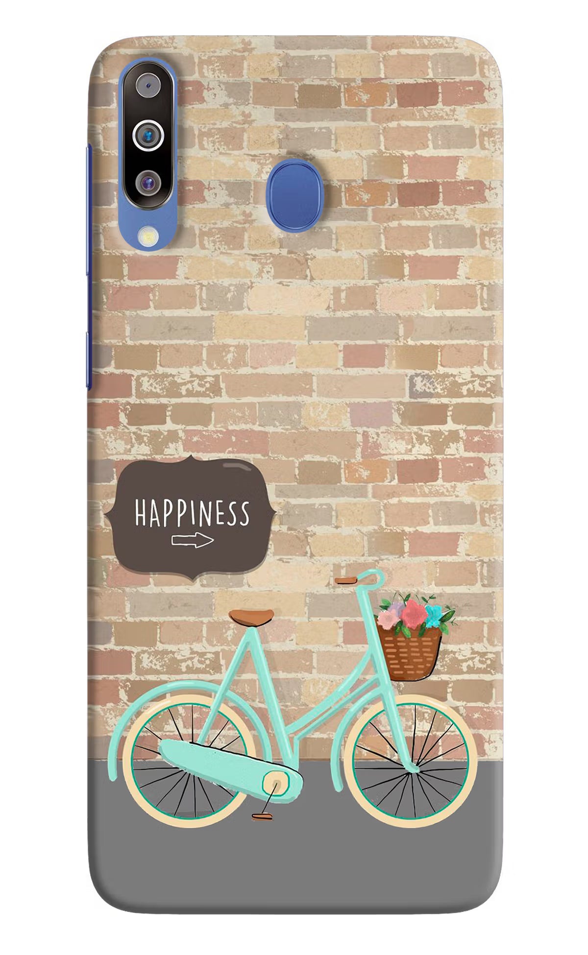 Happiness Artwork Samsung M30/A40s Hard Case Back Cover by Casekaro