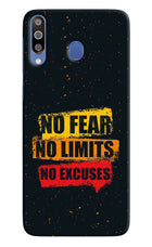 No Fear No Limits No Excuse Samsung M30/A40s Hard Case Back Cover by Casekaro