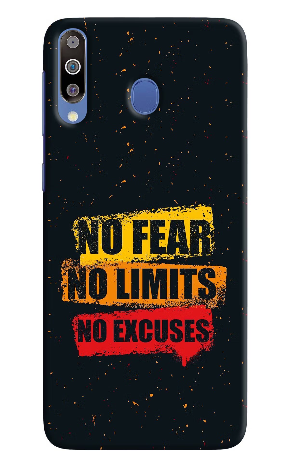 No Fear No Limits No Excuse Samsung M30/A40s Hard Case Back Cover by Casekaro