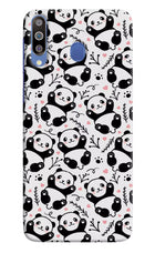 Cute Panda Samsung M30/A40s Hard Case Back Cover by Casekaro