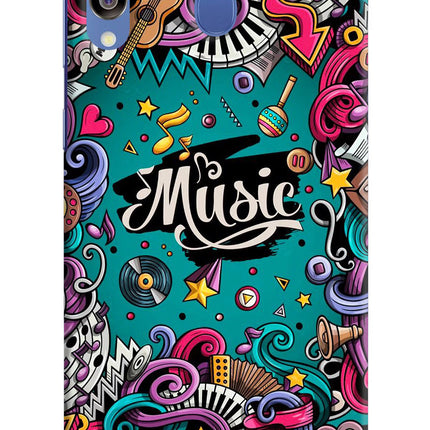 Music Graffiti Samsung M30/A40s Hard Case Back Cover by Casekaro