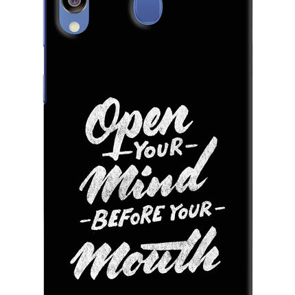 Open Your Mind Before Your Mouth Samsung M30/A40s Hard Case Back Cover by Casekaro