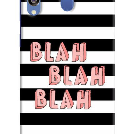 Blah Blah Blah Samsung M30/A40s Hard Case Back Cover by Casekaro